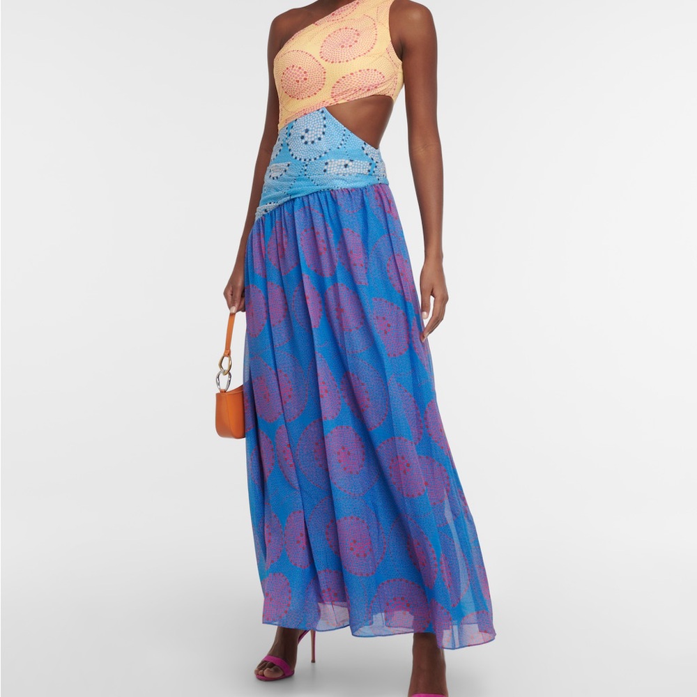 NWT Staud Ashlyn One Shoulder Dress